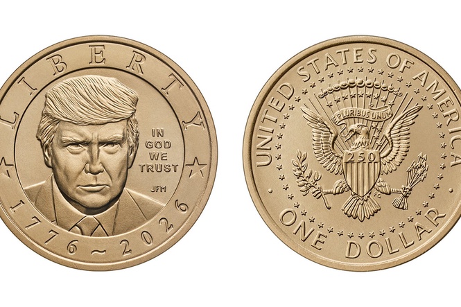 Heads or tails? $1 coin with Trump's face and gold finish to go on sale