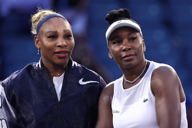 Serena and Venus Williams fall short on US Open doubles return