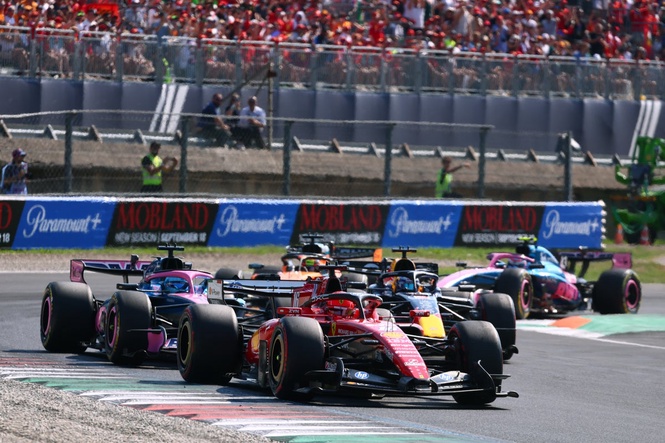 Charles Leclerc crashes out of the Italian Grand Prix