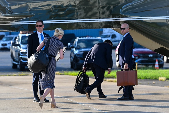 Natalie Harp was by Trump’s side all weekend following intense media scrutiny: report