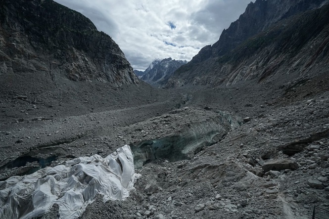Nepal's flood disaster and the impact of climate change loom large in the icy shadow of Mont Blanc