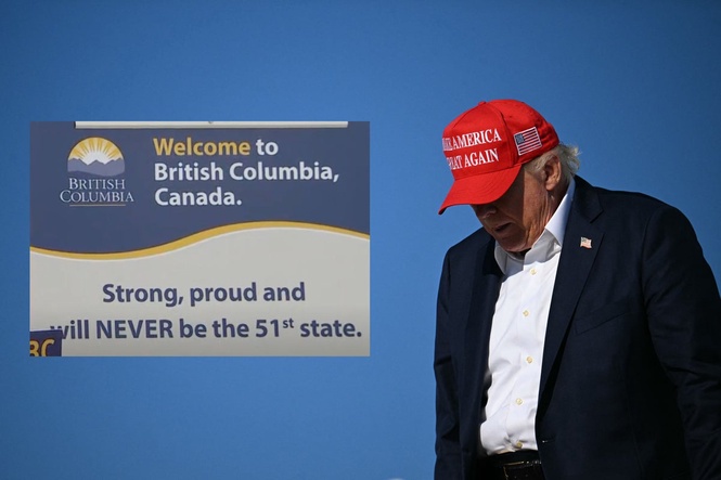 Canadian province unveils new signs to troll Trump