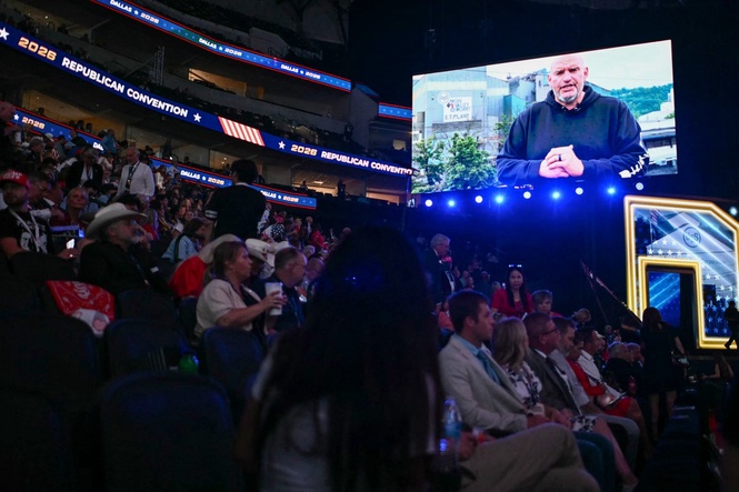 Fetterman goes MAGA in Trump tribute video at GOP convention
