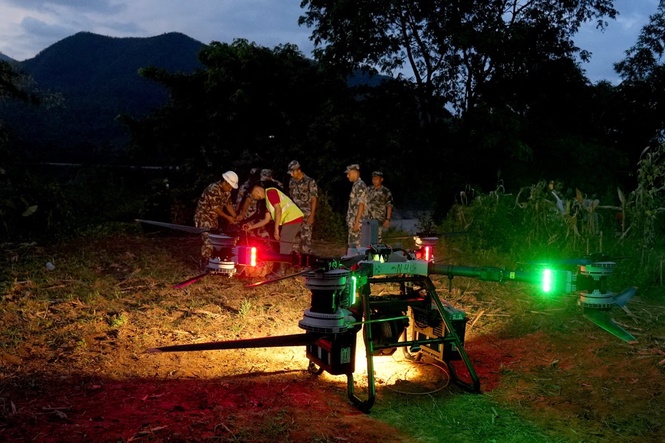 Nepal deploys drones donated by China to deliver aid to isolated flood-hit communities