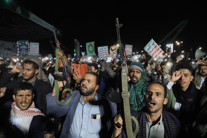 Photos show Houthi rallies, fighters and daily life inside Yemen.