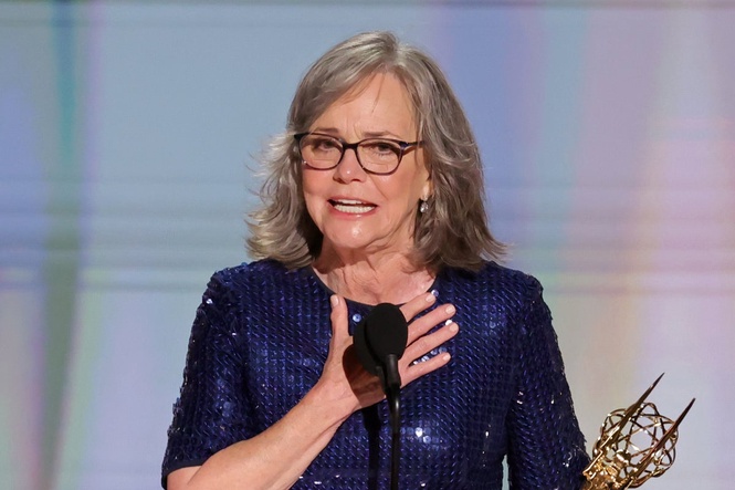 Sally Field appears to take swipe at Trump’s Canada trade war in Emmys speech