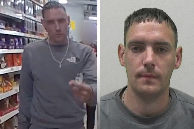Robber threatens to stab shop staff with shard of glass to steal alcohol