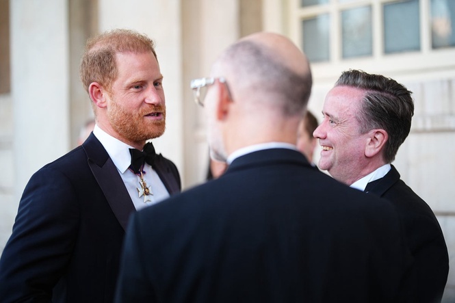 Harry gives speech at first public appearance since return to UK