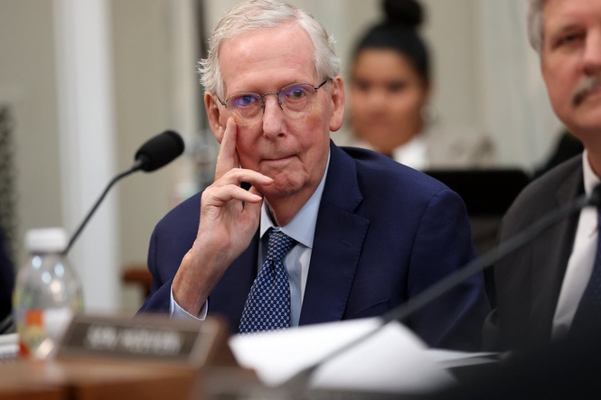 Mitch McConnell’s Senate return sparks wave of ruthless AI memes