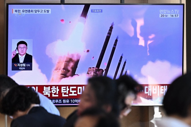North Korea launches ballistic missile into sea east of Korean Peninsula