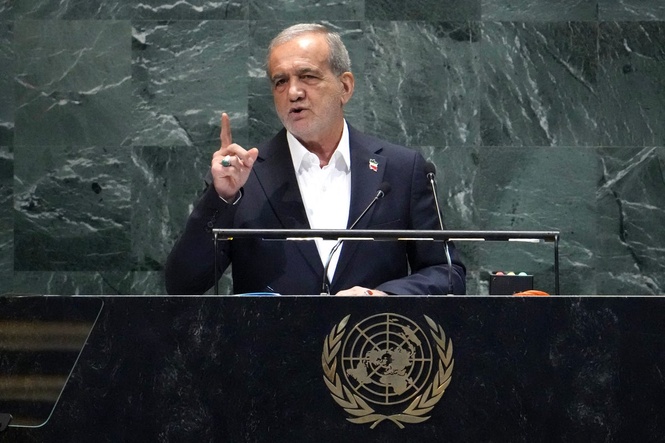 Iran’s president faces stark choice in UN speech after Trump threatens ‘annihilation’