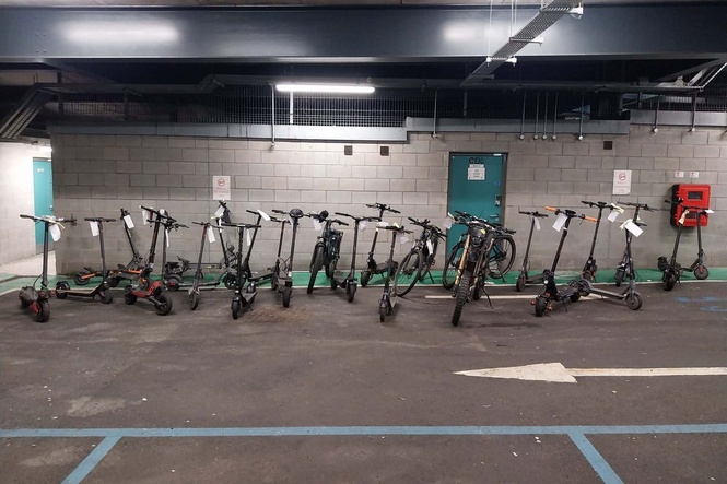 Police seize 65 e-bikes and e-scooters during weekend crackdown