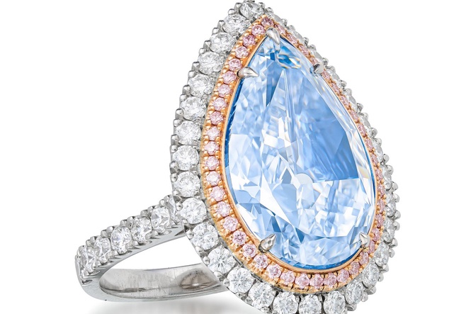 The 8.03 carat blue diamond ring that could fetch up to £2 million