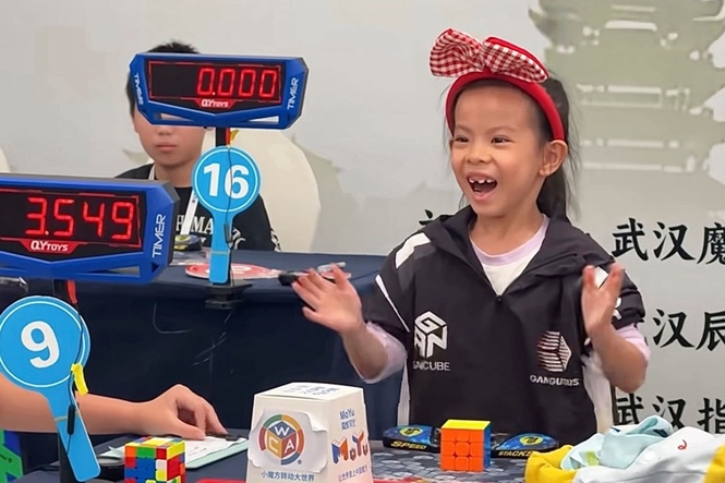 Six-year-old girl breaks Rubik’s Cube world record twice in two days