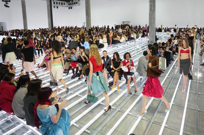 Prada puts skirts center stage at Milan Fashion Week