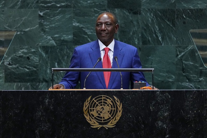 Kenya's President William Ruto attends Atlanta Dream win to watch Madina Okot play