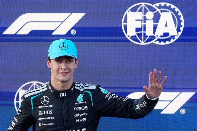 F1 Azerbaijan GP LIVE: Race start time and schedule with Russell on pole