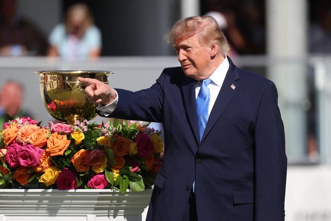 Trump keeps Presidents Cup speech uncharacteristically short