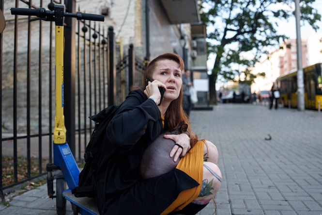 Russia's ballistic missile and jet-propelled drone blitz keeps Kyiv on edge
