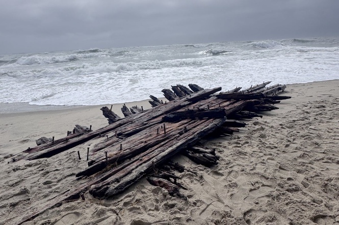 Maritime experts travel to Nantucket to investigate shipwreck remains exposed by nor’easter