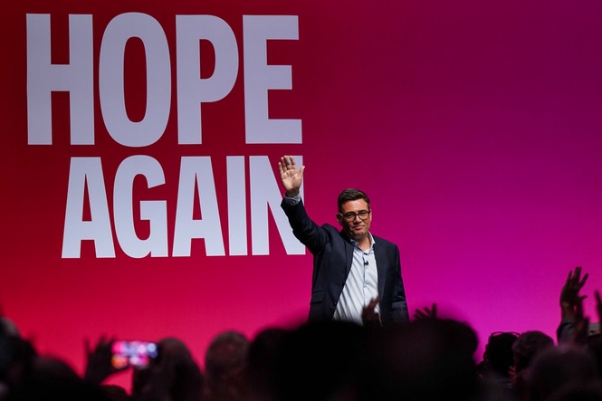 Tearful Andy Burnham pledges to revive Britain