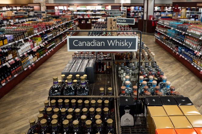 From motorcycles to booze, US ban on $1 billion worth of Canadian imports goes into effect