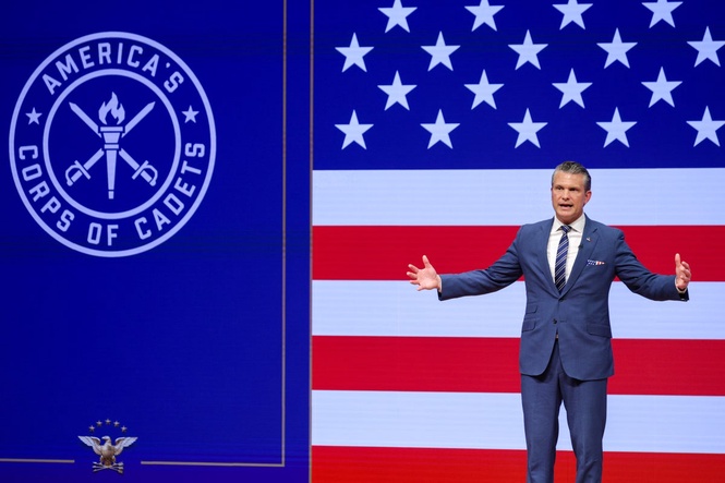 War is ... heaven? Pete Hegseth preaches the righteousness of armed combat and robot soldiers