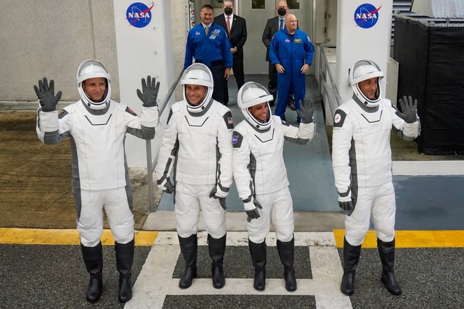 SpaceX launches four astronauts into space on quickest-ever flight to ISS