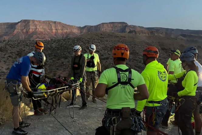 Father rappelling down canyon with toddler fighting for life after 80-foot fall