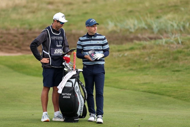 Matthew Jordan survives Piers Morgan ‘sledging’ to move into contention at Alfred Dunhill Links