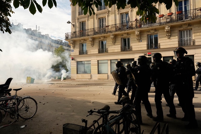 France protests: Baby rushed to hospital after being hit by firework