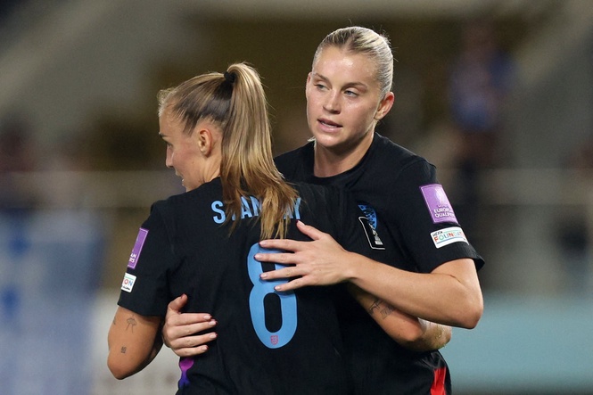 England take control of World Cup play-off tie with dominant win in Greece