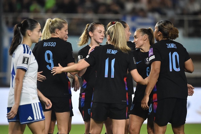 Greece v England LIVE: Lionesses cruise to first-leg victory to take control of World Cup play-off