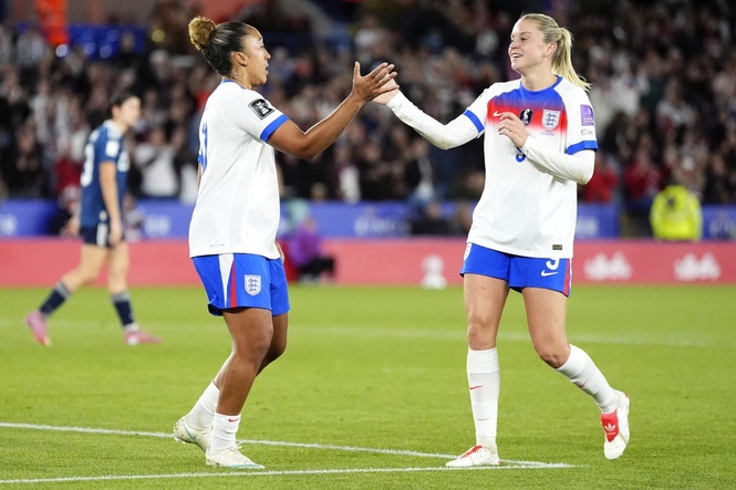 England close in on Women's World Cup with dominant play-off win over Greece