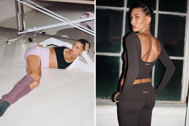 The Hailey Bieber x Adanola collection blends balletcore and effortless street style