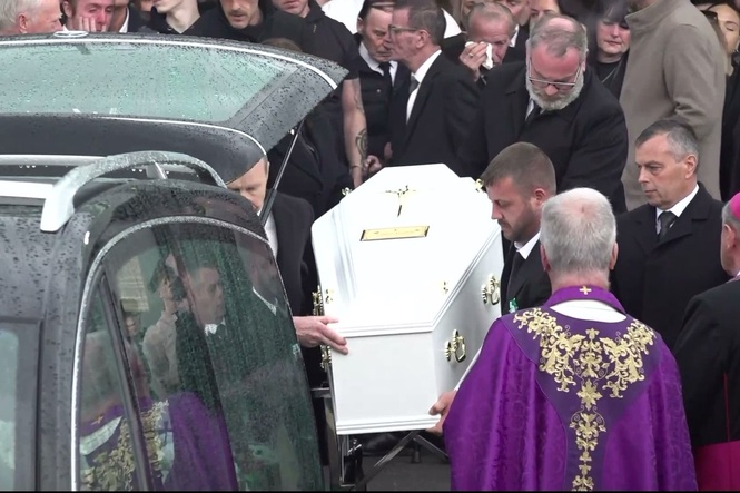 Funeral held for family killed in Waterford arson described as victims of ‘web of evil’