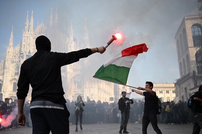 Rioting in Milan caused by ‘hybrid war’ against the West, says Italian defence minister