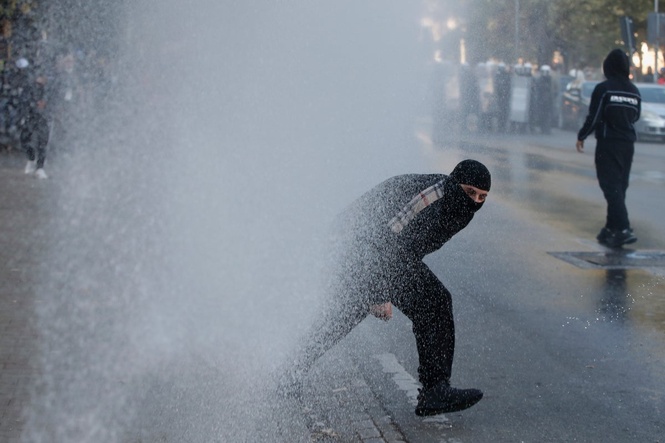 Albanian police deploy water cannons as protests hit seventh day