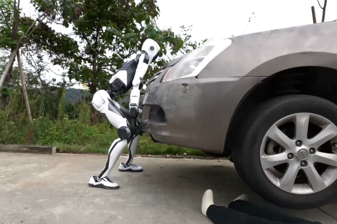 Robotics firm unveils personal bodyguard droid strong enough to lift a car