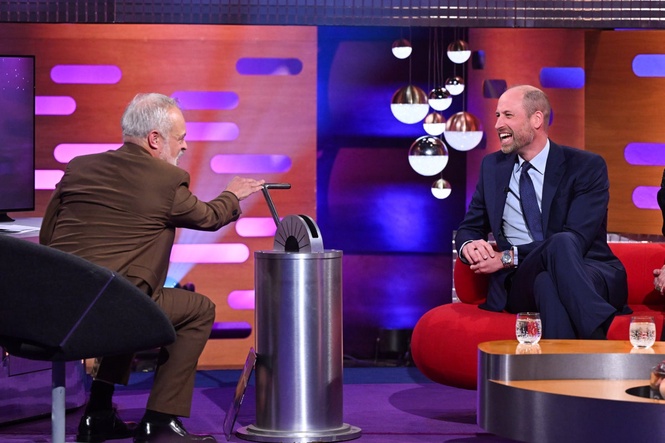 Prince William makes surprise appearance on Graham Norton Show in royal first