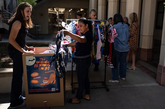 Halloween costumes have a spooky environmental impact. Swaps are a way to reduce waste and recycle
