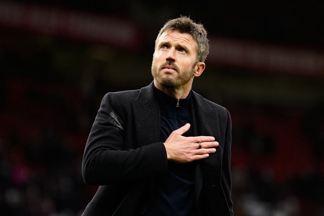 Michael Carrick says waving to fans after Bournemouth thrashing ‘wasn’t a farewell’