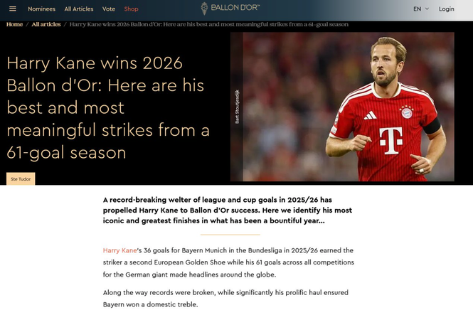 Ballon d’Or chaos as Harry Kane, Lamine Yamal and Kylian Mbappe published as winners on website