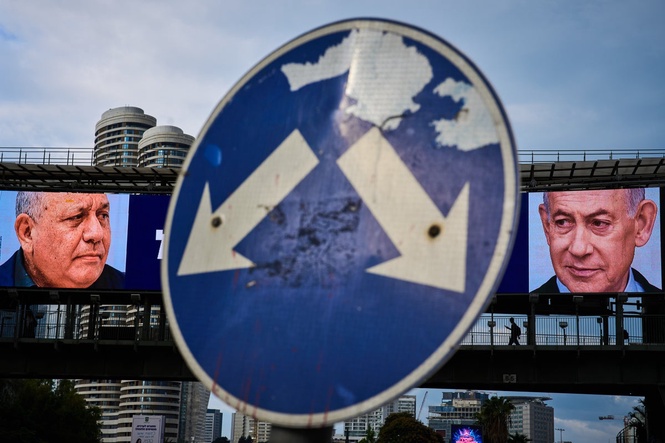 Israel prepares to vote as Netanyahu faces a tight fight to stay in power, in photos