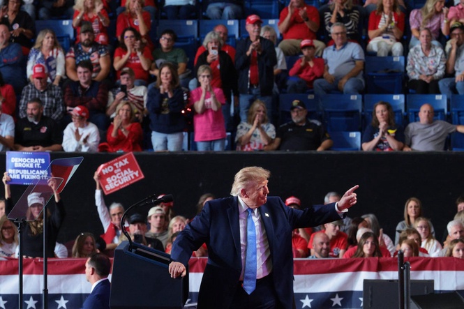 Trump Mississippi rally interrupted by heckler: ‘Shove that ballroom up your a**’