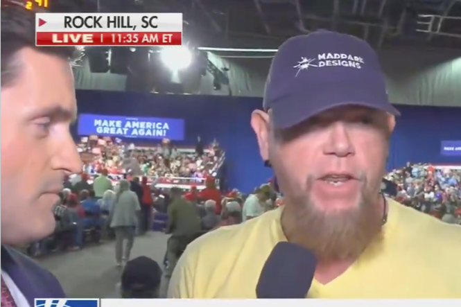 Anti-Trumper trolls Fox News and says he wanted to see ‘cult’ in person at South Carolina rally