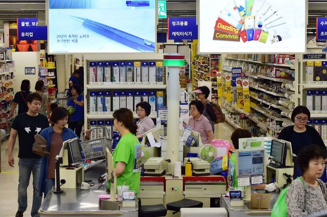 Dozens injured after supermarket ceiling collapses in South Korea