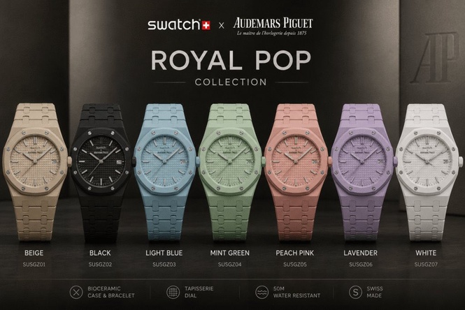 Image from: The RM2,200 Swatch x AP “Royal Pop” Just Broke the Internet