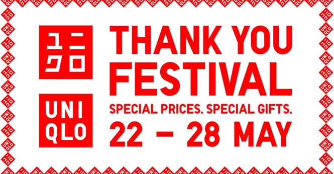 Image from: UNIQLO Celebrates Customers with the Return of the Thank You Festival, Featuring Special Prices and Special Gifts