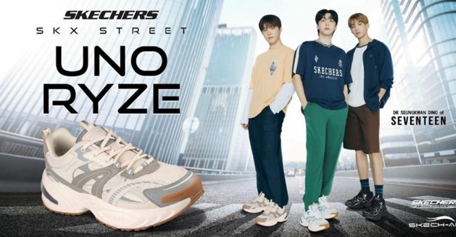 Image from: DK, SEUNGKWAN, and DINO of SEVENTEEN Step into Colour with Skechers StreetTM UNO Ryze – Scale Up